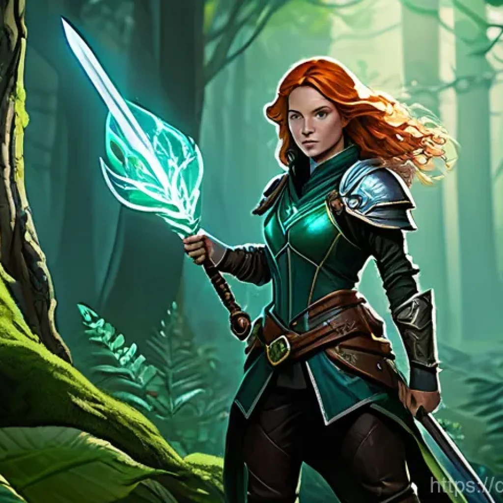 히트2 메인 퀘스트 빠른 진행법 - **Prompt:** A confident female fantasy adventurer, approximately 25-30 years old, with strong but el...