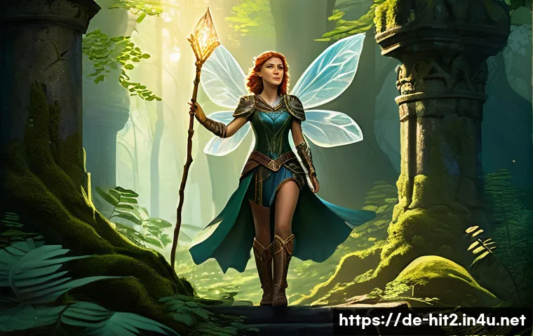 히트2 클래스 상성표 - **Prompt:** A brave young female adventurer, in her early twenties, stands confidently in a lush, en...