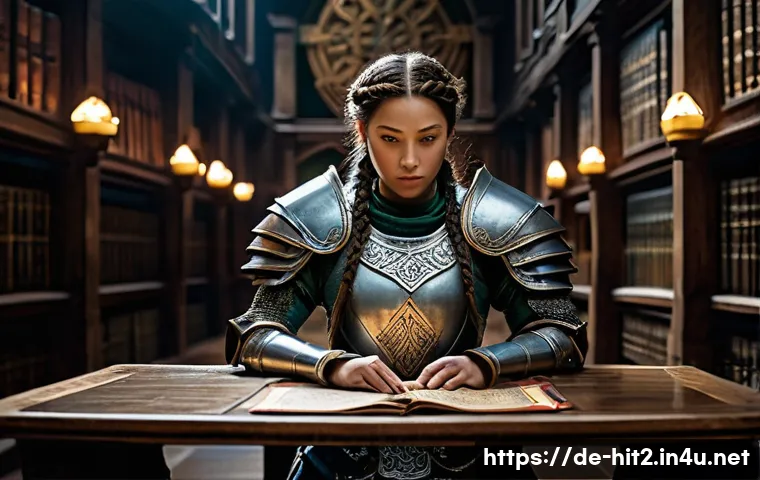 히트2 정령 카드 활용 - **Prompt 1: The Strategist's Choice**
    "A seasoned female warrior, clad in ornate, practical full...
